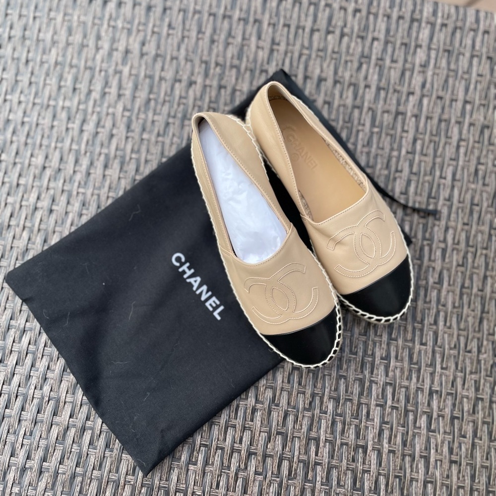 Black and Cream Fashion espadrilles
